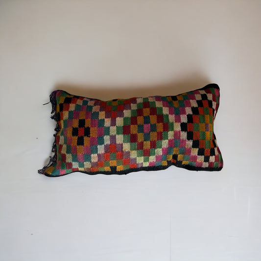 Coussin Kilim à frange Vintage